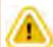 Warning icon: exclamation mark inside a triangle.