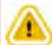 Warning icon: exclamation mark inside a triangle.