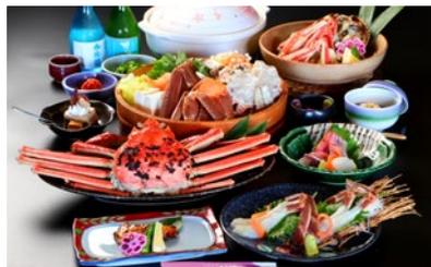 食事プランのカニ料理