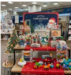 グッドウェイの店舗内装と商品ディスプレイ