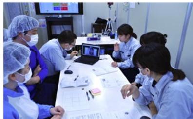 SDGsプロジェクトチームの会議の様子