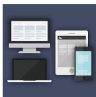 Illustration of a desktop monitor, laptop, tablet, and smartphone displaying the BuildVu interface, showing cross-platform compatibility.