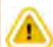 Warning icon: exclamation mark inside a triangle.